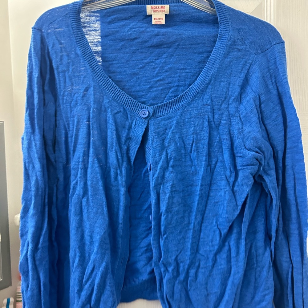 MOSSIMO cardigan sweater.
